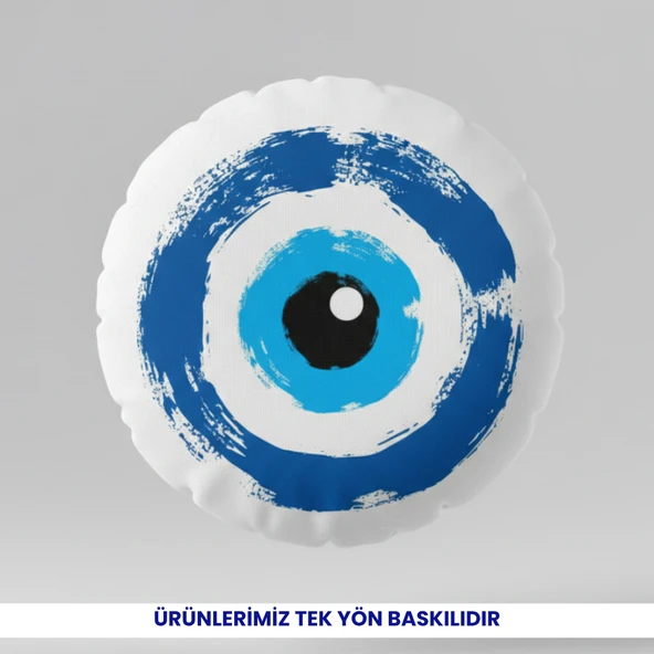 Gözüm Üstünde - 45x45 cm dijital baskı dekoratif boncuk silikon dolgulu yastık ürün görseli 1