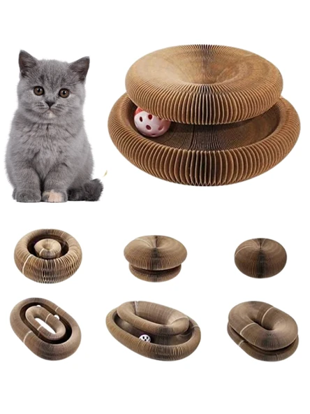 Mucit Home Akordiyon Kedi Tırmalama Toplu Eğlenceli Oyuncak ürün görseli 1