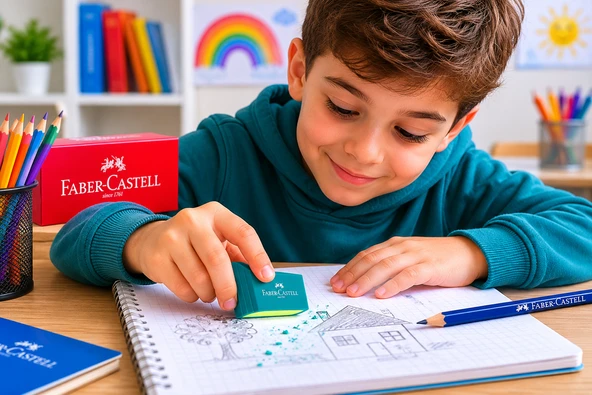 FABER CASTELL SİLGİ YAPRAK ŞEKİLLİ - Resim 8