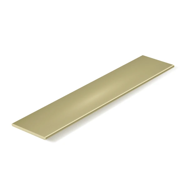Metal Deposu Pirinç Sarı Lama Profil 20X3mm 50cm Boy ürün görseli 1