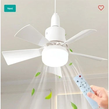 Cata CT-1155 Karayel Beyaz Kanatlı Aydınlatmalı Tavan Tipi Vantilatör ürün görseli 1
