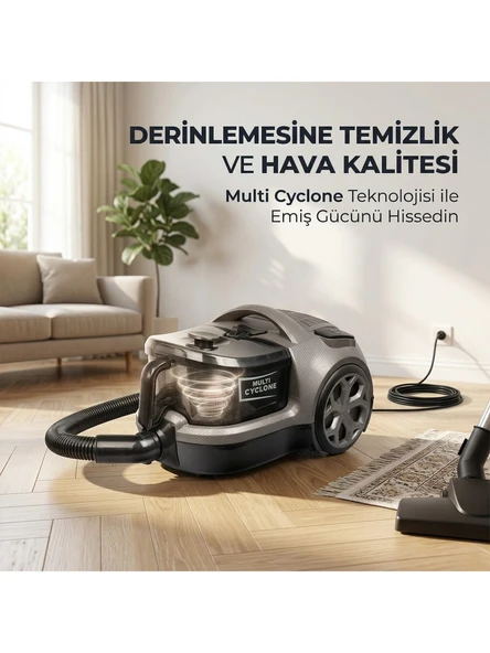 Fantom Carbon CC4500 Cyclone Toz Torbasız Süpürge ürün görseli 1
