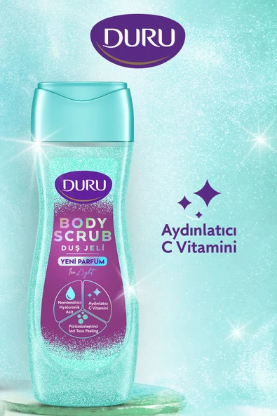 Duru Body Scrub Ice Light Duş Jeli 2x450ml - Resim 3