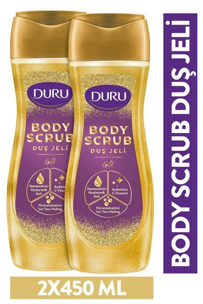 Duru Body Scrub Gold Duş Jeli 2x450 Ml ürün görseli 1