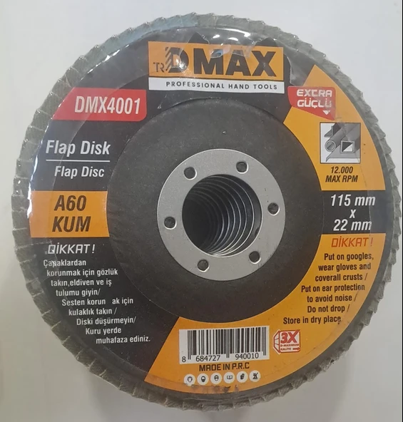DMAX FLAP DİSK  ( 115 x 22 mm ) - A60 KUM ZIMPARA ürün görseli 1