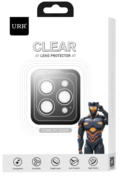 URR  iPhone 17 PC Clear Lens Koruyucu - Şeffaf - Resim 6