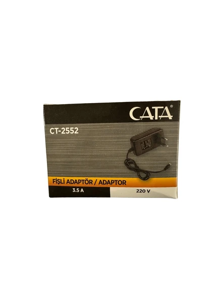 Cata CT-2552 12 Volt 3.5 Amper Plastik Kasa Adaptör ürün görseli 1