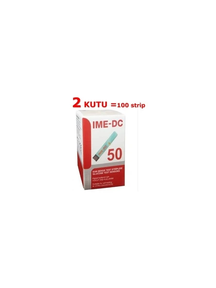 IME-DC 2 Kutu Strip (100 Adet Seker Ölçüm Çubuğu) ürün görseli 1