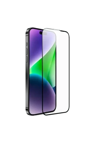 URR  iPhone 16 Pro Max 3D Curved Edge HD Cam Ekran Koruyucu - Siyah ürün görseli 1