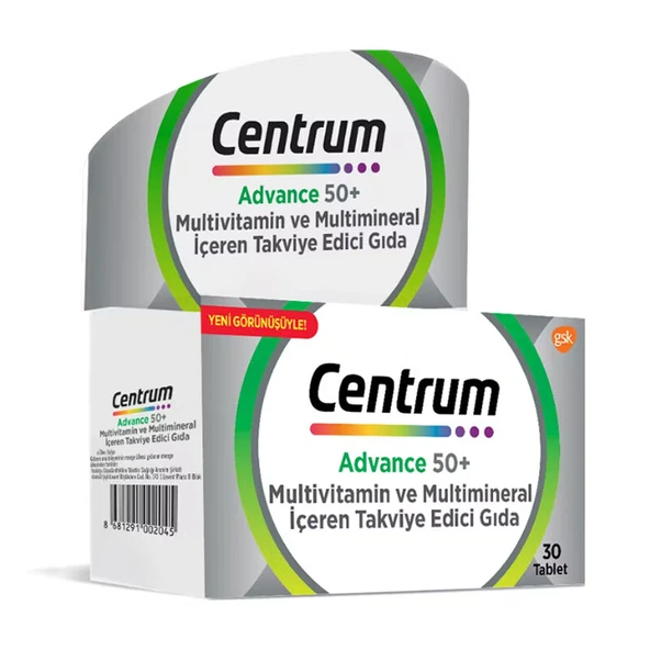 Centrum Advance 50 Yaş Üstü 30 Tablet ürün görseli 1