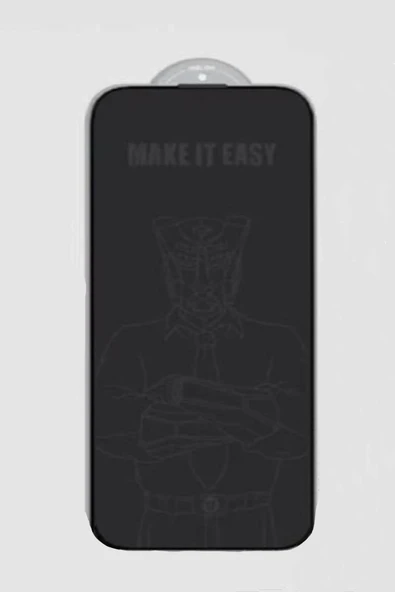 URR iPhone 15 Pro Max Fan Series HD Privacy Antistatik Cam Ekran Koruyucu 10 Adet - Siyah ürün görseli 1