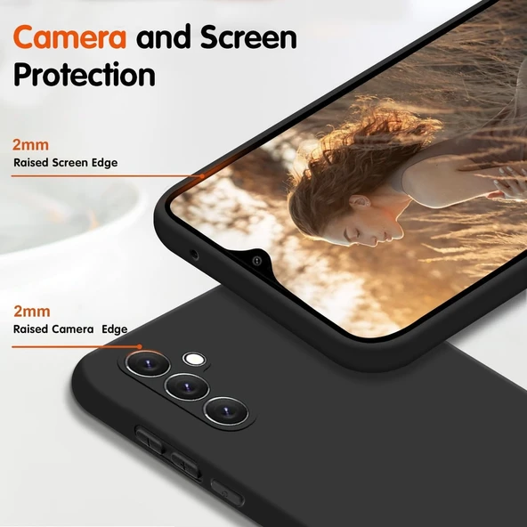 Abatech Samsung A14 Siyah Lansman Kılıf - Resim 3
