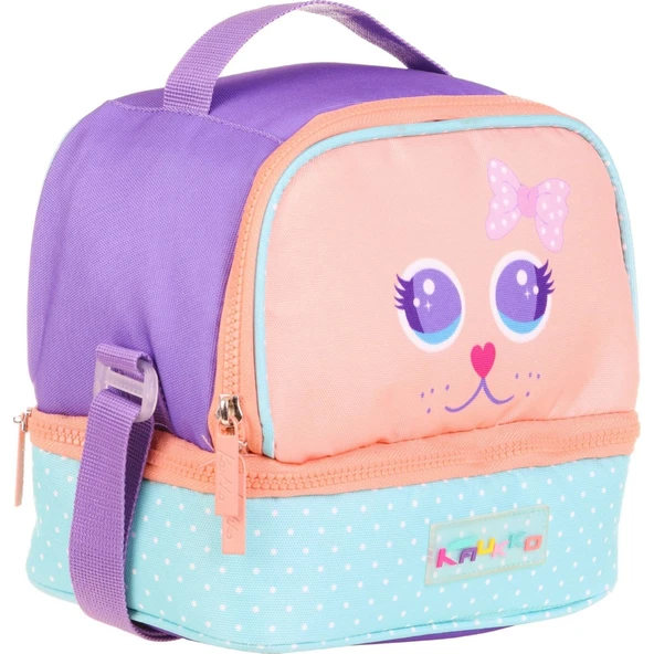 Kaukko Kıds Beslenme Çantası (cute Face Cat)krn-L7142 ürün görseli 1