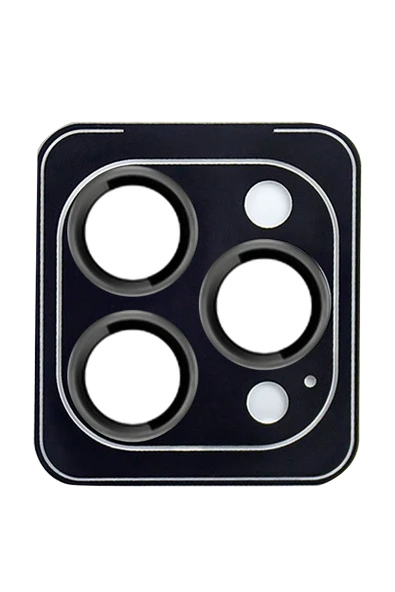 URR iPhone 14 Pro Max Fan Series AR Kamera Lens Koruyucu - Koyu Gri ürün görseli 1