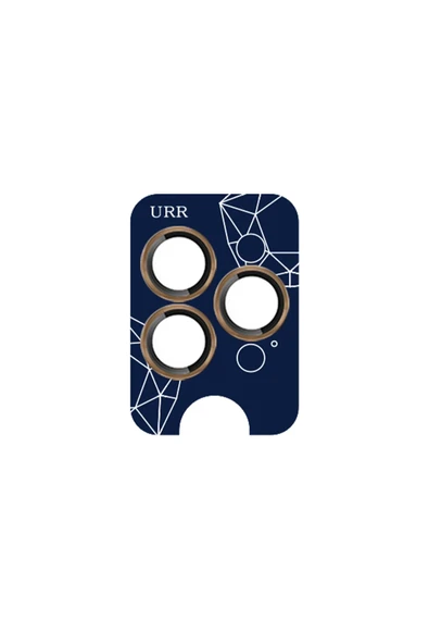 URR iPhone 16 Pro Max Sapphire PVDSS Kamera Lens Koruyucu - Gold ürün görseli 1