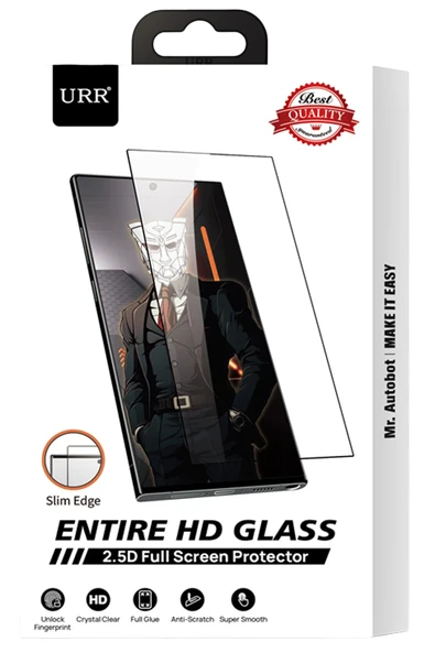 URR Samsung Galaxy S26 Ultra 2.5D Entire HD Cam Ekran Koruyucu - Siyah ürün görseli 1