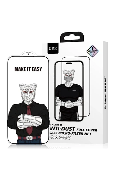 URR iPhone 13 Pro Max Lazer Antidust Cam Ekran Koruyucu - Siyah ürün görseli 1