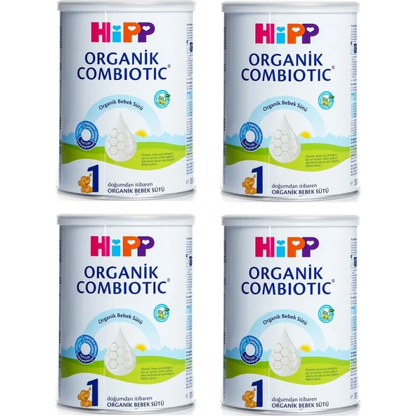 1 Organik Combiotic Bebek Sütü 350gr 4 Adet ürün görseli 1