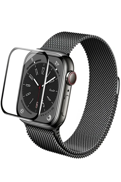 URR  Watch 46mm 2in1 PMMA Nano Ekran Koruyucu - Siyah ürün görseli 1