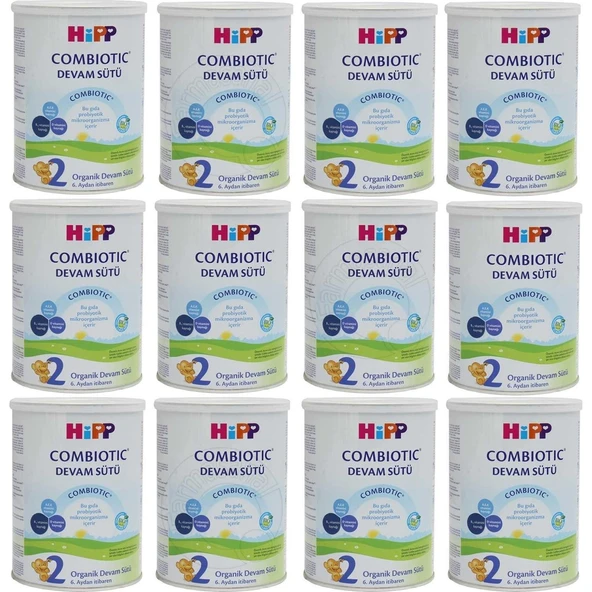Organik Combiotic Toz Devam Sütü 350 gr 6-9 Ay Bebekler İçin Sütlü 12 Adet ürün görseli 1