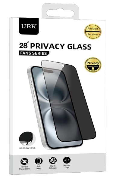 URR Samsung Galaxy S26 Ultra Fans Series Premium Hayalet Cam Ekran Koruyucu - Siyah ürün görseli 1