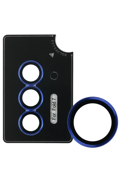 URR Samsung Galaxy Z Fold 7 AR Kamera Lens Koruyucu - Mavi ürün görseli 1