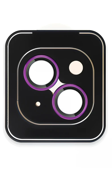 URR iPhone 15 Titanium Alloy AR Kamera Lens Koruyucu - Pembe ürün görseli 1