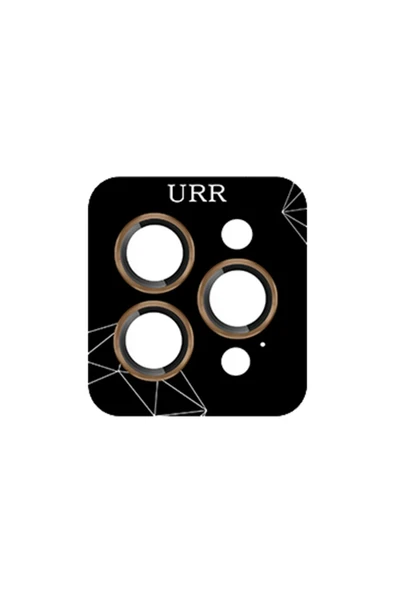 URR iPhone 16 Pro Max Fan Series AR Kamera Lens Koruyucu - Gold ürün görseli 1