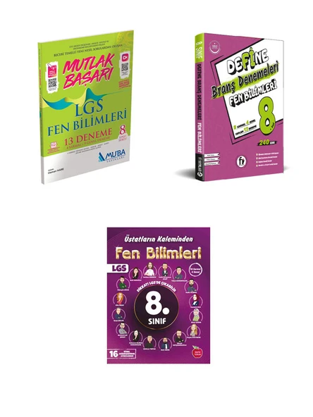 8. Sınıf Fen Bilimleri LGS Deneme seti Newton, Muba, Fi Yayınları ürün görseli 1