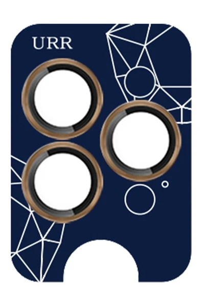 URR iPhone 14 Pro Max Sapphire PVDSS Kamera Lens Koruyucu - Gold ürün görseli 1