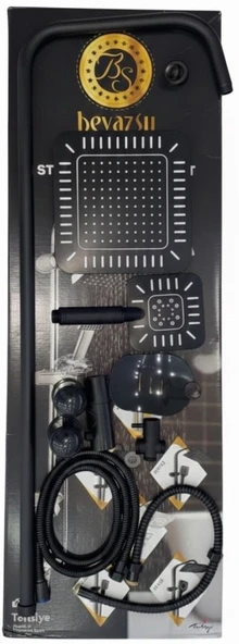 BEYAZSU ROBOT DUŞ SETİ - FLAT DUŞ SETİ - LABİRENT - KOMPLE SİYAH ürün görseli 1