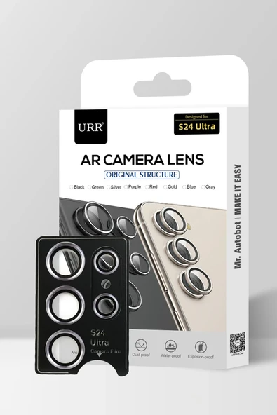URR Samsung Galaxy S24 Ultra AR Kamera Lens Koruyucu - Derin Mor ürün görseli 1