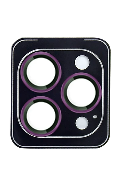 URR iPhone 14 Pro Max Fan Series AR Kamera Lens Koruyucu - Derin Mor ürün görseli 1