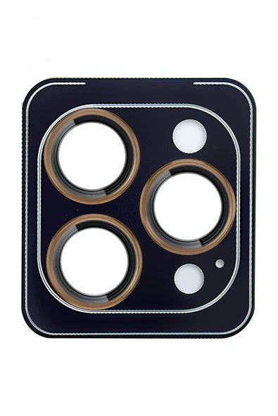URR iPhone 13 Pro Max Titanium Alloy AR Kamera Lens Koruyucu - Gold ürün görseli 1