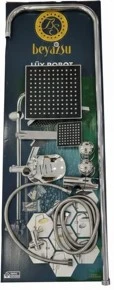 BEYAZSU ROBOT DUŞ SETİ - FLAT DUŞ SETİ - KARE SİYAH - Resim 3