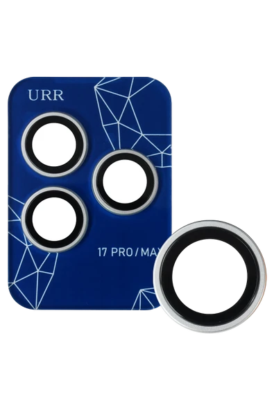 URR  iPhone 17 Pro Max Sapphire PVDSS Kamera Lens Koruyucu - Gümüş ürün görseli 1