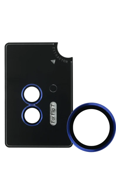 URR Samsung Galaxy Z Flip 7 AR Kamera Lens Koruyucu - Mavi ürün görseli 1