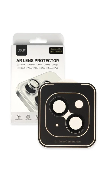 URR  iPhone 13 Titanium Alloy AR Kamera Lens Koruyucu - Siyah ürün görseli 1