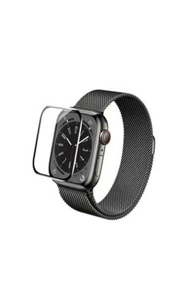 URR  Watch 44mm 2in1 PMMA Nano Ekran Koruyucu - Siyah ürün görseli 1