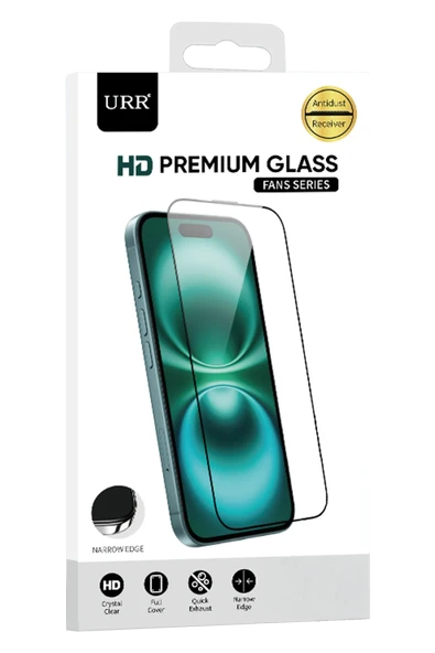 URR  iPhone 17 Air Fans Series Premium HD Cam Ekran Koruyucu - Siyah ürün görseli 1
