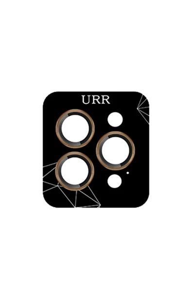 URR iPhone 16 Pro Max 3D PVD Dioxide Kamera Lens Koruyucu - Gold ürün görseli 1
