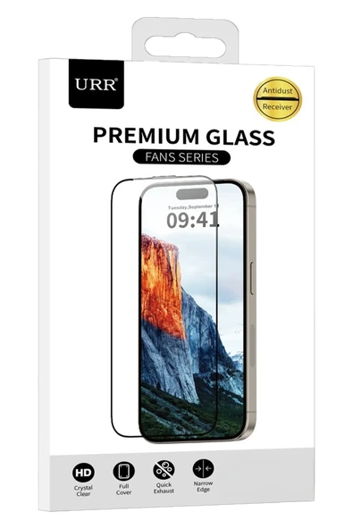 URR Samsung Galaxy S25 Edge Fans Series Premium HD Cam Ekran Koruyucu - Siyah ürün görseli 1
