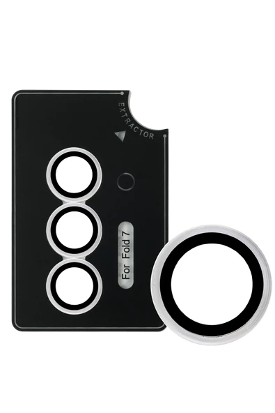 URR Samsung Galaxy Z Fold 7 AR Kamera Lens Koruyucu - Şeffaf ürün görseli 1