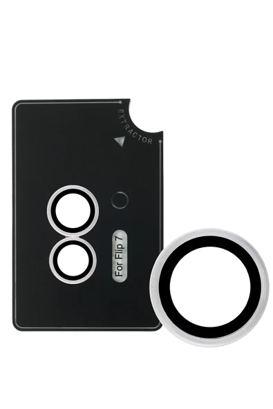 URR Samsung Galaxy Z Flip 7 AR Kamera Lens Koruyucu - Şeffaf ürün görseli 1