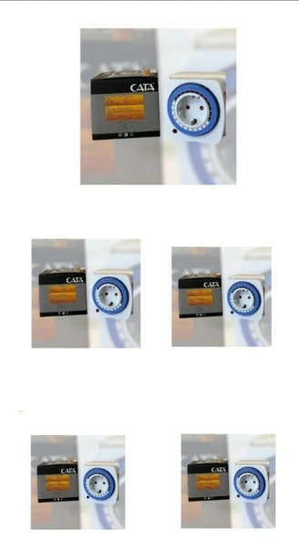 Cata CT-9180 3680W Zaman Ayarlı Mekanik Priz 5 Lİ PAKET ürün görseli 1