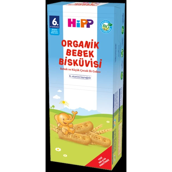 Organik Bebek Bisküvisi 180 gr 0-6 Ay Bebeklere Uygun Almanya Üretimi Doğal İçerikli ürün görseli 1