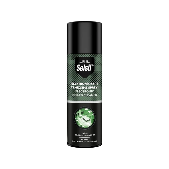 Selsil Elektronik Kart Temizleme Spreyi 500 Ml Yağsız - Devrelere Zarar Vermez (4825) ürün görseli 1