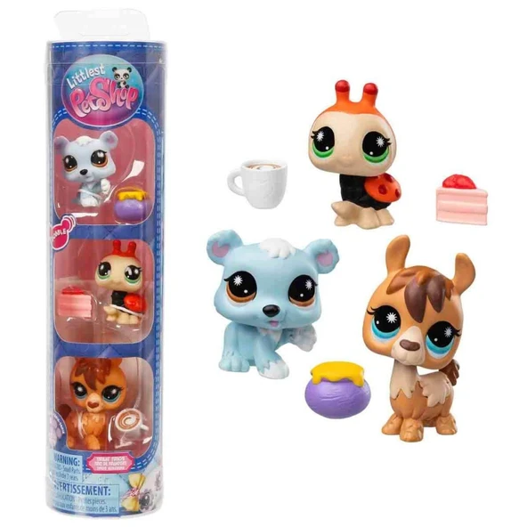 Littlest Pet Shop Minişler 3’lü Figür Seti S4 Uğur Böceği-Lama-Kutup Ayısı ürün görseli 1