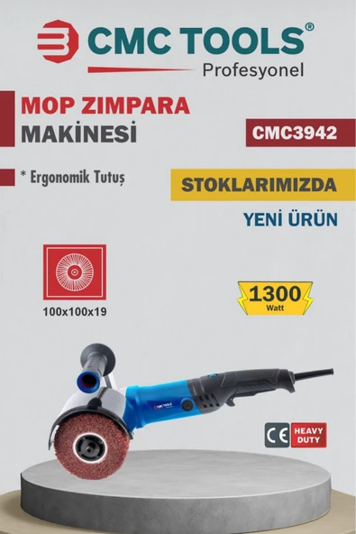 CMC 1300 Watt Profesyonel Mop Zımpara Makinesi – CMC3942 ürün görseli 1