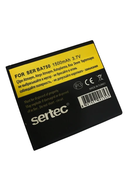 SERTEC - SONY / ERİCSON SR-BA750 Uyumlu Batarya ürün görseli 1